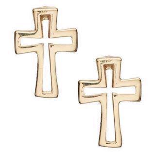 Christina Collect 925 sterling silver Crosses small gilded open crosses, model 671-G23
